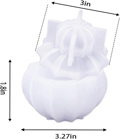 BIGEBO Jar Resin Mold, Cactus Shaped Storage Box Resin Molds with Lid for DIY Jewelry Trinket Candy Container Candle Holder Home Decor Organizer Gift in Kuwait