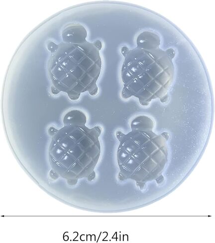 Mini Turtle Silicone Resin Mold 3D Cute Ocean Animal Theme Epoxy Casting Mold for DIY Micro Resin Dollhouse Fairy Garden Miniatures Landscape Tiny Things Decorfor Art Jewelry Making in Kuwait