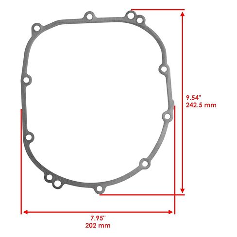 Caltric Clutch Cover Gasket Compatible with Kawasaki Z1000 Zr1000 2003 2004 2005 2006 2007 2008 in Kuwait
