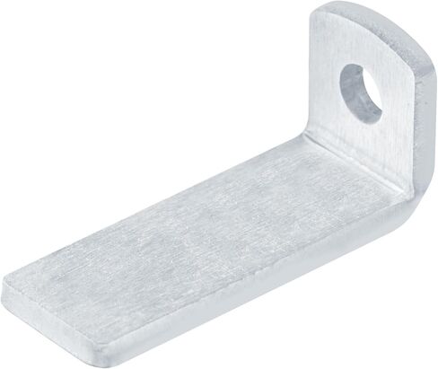 12 Pack Aluminum Weld Tab Bent for Awning, Railing Mounting, 90 Degree L Shaped Bracket, Corner Braces, 3/8" Hole in Kuwait