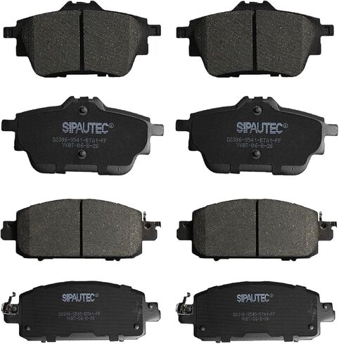 SIPAUTEC-Premium Ceramic Brake Pads,Front and Rear 4-Wheel Set Fit For 2020 2021 2022 2023 2024 2025 Nissan Sentra with Disc rear brakes in Saudi Arabia