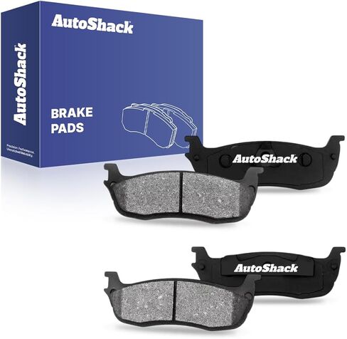 AutoShack Rear Ceramic Brake Pad Set for Ford & Lincoln, F-150 1999-2004 Expedition 1997-2002 Town Car 2003-2011 F-150 Heritage 2004 Navigator 1998-2002 Blackwood 2002, 4WD RWD V6 4.2L V8 4.6L 5.4L in Kuwait