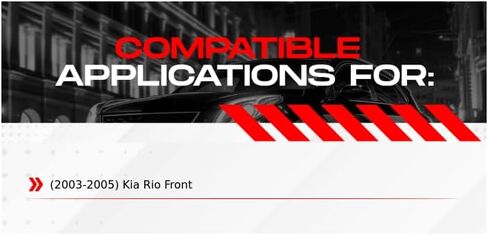 مجموعة الفرامل الأمامية R1 Concepts تناسب 2003-2005 كيا ريو| وسادات الفرامل السيراميكية ودوارات الفرامل الفارغة| دوار أمامي مقاس 10.5 بوصة in Kuwait