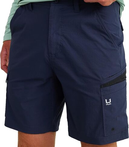 HUK Mens Icon Performance Fishing Shorts, UPF 50+ Sun Protection, Quick-Dry, Stain-Resistant, 9" Inseam, Multiple Pockets in Saudi Arabia