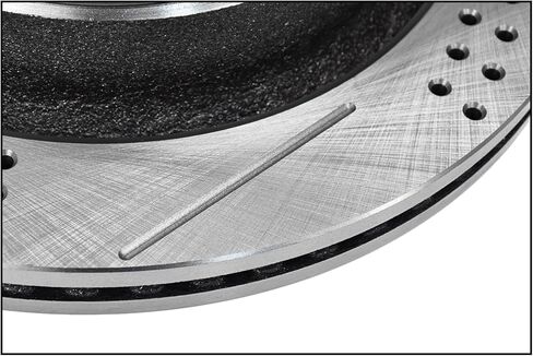 Front and Rear Drilled Slotted Rotors & Ceramic Brake Pads replacement for 2006-2018 Dodge Ram 1500 5 Lug Models & 2007-2009 Dodge Durango Chrysler Aspen in Kuwait