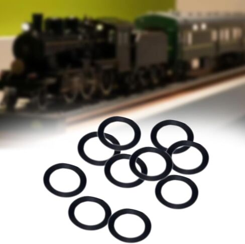 kowaku 10Pcs HO Gauge Rubber Tire Railway Parts Upgrade DIY Modified Accessories for 1:87 Hobby Building Railroad Layout Decoration in Kuwait