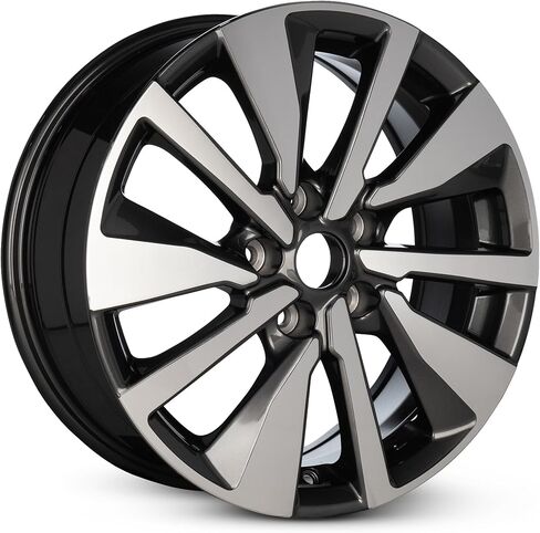 For 2020-2024 Nissan Sentra 17 Inch Machined Face with Painted Inlay Dark Gray Rim - OE Direct Replacement - Road Ready Car Wheel in Kuwait
