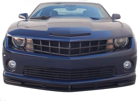 IKON MOTORSPORTS الشفة الأمامية الممتصة للصدمات متوافقة مع 2010-2013 Chevy Camaro V8 SS فقط، نمط الشارع الأسود PU Air Dam Chin Spoiler Protector Splitter، 2011 2012 in Kuwait
