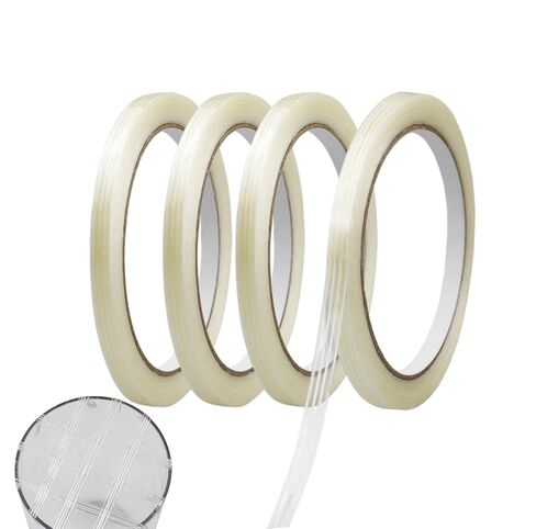 4 Rolls Clear Floral Fiberglass Tape, 1/4" Flower Arrangement Tape for Bouquet Stem Binding, Wedding Florist Craft Supplies (4, 1/4 in) in Saudi Arabia