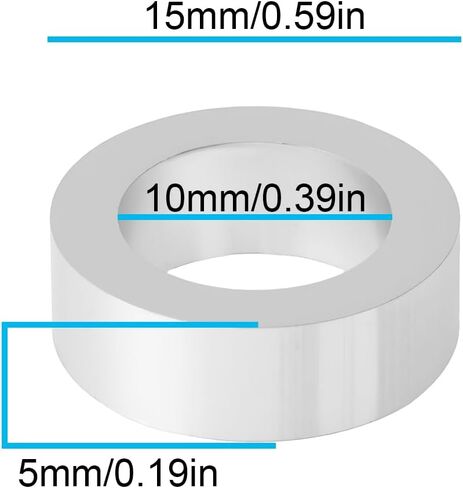 10 Pcs Bicycle Frame Wheel Hub Spacer Gasket Aluminum Alloy for 10mm Axle Diameter Bicycle Wheel Set in Kuwait