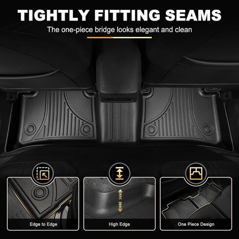AOMSAZTO Floor Mats & Cargo Liner Compatible with 2010-2015 Toyota Prius (Not Fit Plug-in, V or C Models): All Weather Protection Anti-Slip Automotive Floor Liners Cargo Mat Full Set, Black in Kuwait