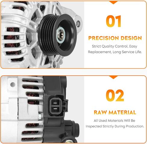 New Alternator for 2.7L V6 Hyundai Santa Fe 2002 2003 2004, for Sonata & Tiburon & Kia Magentis 2003, AVA0018 37300-37400 400-40082 11015 12468 A0002655010 TG11C024 439295 in Kuwait
