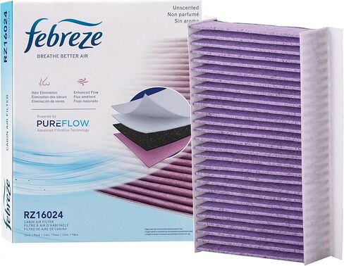 Febreze Odor Control HEPA Cabin Air Filter by PUREFLOW RZ16024H Fits 2017-2024 Jeep Compass 2.4L; 2015-2021 Renegade 2.4L; 2023-2026 Compass, Alfa Romeo Tonale 2.0L; 2019-2024 Renegade 1.3L in Kuwait