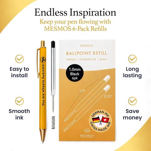 MESMOS 3pcs High End Premium School Bus Driver Appreciation Gifts, Smooth Writing Pens for Men Women, Cute Pens, School Bus Driver Gifts, A Special Thank You Gift for Transport Professionals in Saudi Arabia