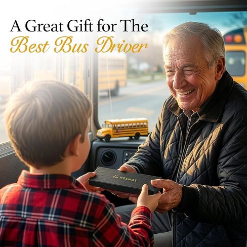 MESMOS 3pcs High End Premium School Bus Driver Appreciation Gifts, Smooth Writing Pens for Men Women, Cute Pens, School Bus Driver Gifts, A Special Thank You Gift for Transport Professionals in Saudi Arabia