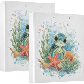 Cute 3 Ring Binder 1.5 Inch Highland Cow Sunflower Tie, Heavy Duty Organizer Portfolio for School Office Supplies, Farm Animal Hardcover Brown Yellow Teal in Saudi Arabia