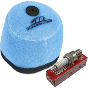 1989–2001 CR250R CR500R Service Kit – Pre-Oiled Pro Air Filter AFR-1001-00 + NGK BR8EG Spark Plug | Compatible with Honda CR250R Routine Maintenance in Saudi Arabia