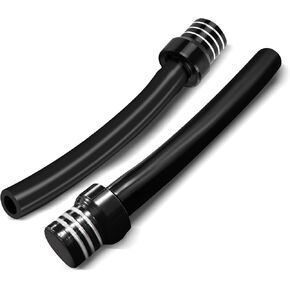 2PCS Breather Hose Gas Fuel Tank Cap, Fuel Tank Vent, CNC One Way Tank Valve Vent Tube with Aluminum Cap, Universal Car Tube Hose Breather Cap for ATV Quad CRF Pit Dirt Bike (Purple) in Saudi Arabia