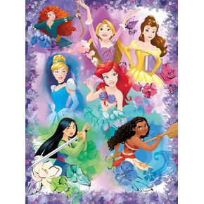 Ceaco - Disney - Purple Princess Collage - 300 Oversized Piece Jigsaw Puzzle in Saudi Arabia