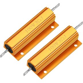 2 Pcs Aluminum Case Resistor 100W 3 Ohm Wirewound Yellow in Kuwait