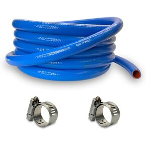 Genuine Flexfab 5526 Series 3/4" x 25' Blue Silicone Heater/Radiator Coolant Hose 5526-075 with (2) FLX2582-0010 Flexfab Lined Worm Gear Clamps in Saudi Arabia