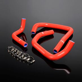 PIT66 Silicone Coolant Radiator Hose Kit,Compatible with Kawasaki ZX6R Ninja 2005-2006 Blue with Clamps in Kuwait