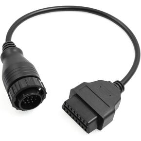 14 Pin to 16 Pin OBDII OBD2 Diagnostic Adapter Connector Cable Tool for Reading Diagnostics Info from Scanner for Mercedes-Benz Automotive Parts in Saudi Arabia