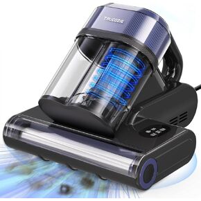 Mattress Vacuum Cleaner with 275nm UV-C Light & 149℉ Heat, 16Kpa Powerful Suction Bed Vacuum for Pet Hair & Dander, Smart Dust Sensor, Anion & Aromatherapy, Corded for Bed, Sofa, Couch, Purple in Saudi Arabia