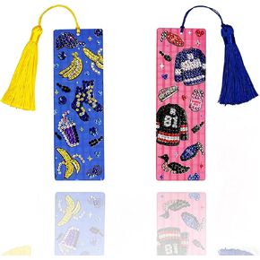 2 pcs Rivalry Inspired Diamond Painting Bookmarks, Heated Hockey Romance Themed Acrylic DIY Diamond Art Kits for Adults in Saudi Arabia