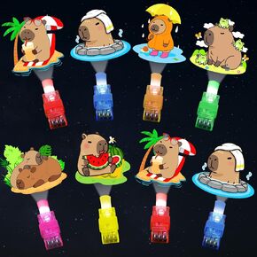 36Pcs Capybara LED Finger Lights Animal Party Favors Glow in the Dark Light Up s Capybara Themed s Bulk for Birthday Party Favors Treasure Box Goodie Bag Stuffer Birthday Gifts Prize in Saudi Arabia