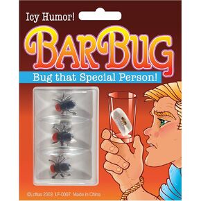Realistic Looking Fly in an Ice Cube Bar Bug 1.5in Prank, Clear Black, 3 Pack in Saudi Arabia
