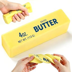 Realistic Soft Butter Stick Fidget Toy,Slow Rebound Cute Butter Squeeze Stress Balls,Slow Rising Portable Squishy for Adults Anxiety & Stress Relief for Adults Office and Party Favor Gift in Saudi Arabia
