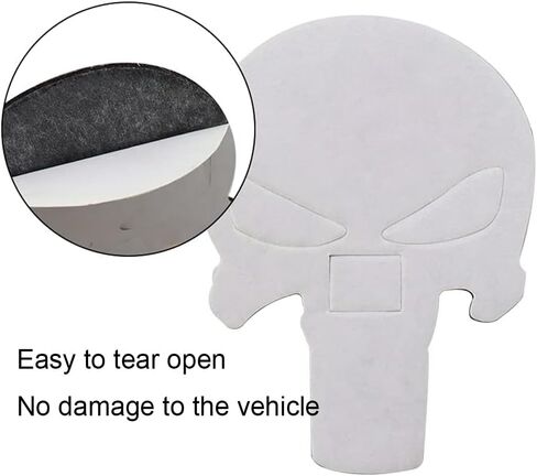 3D Skull Punisher Vehicle Car Sticker,3Pcs Metal Skull Decal Motorcycle Waterproof Decoration Cars Trucks Motorcycle Vehicle (Black&Silver&Red) in Saudi Arabia