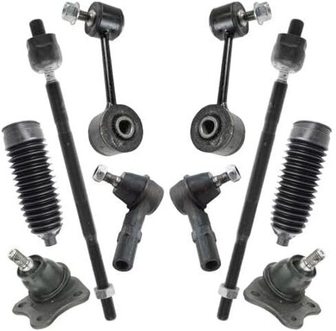 Direct replacement Front 10 Piece Steering and Suspension Kit fits Volkswagen Golf Jetta Beetle (21mm Sway Bar) in Kuwait