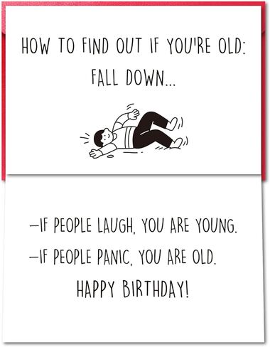 Funny Birthday Card for Dad Mom from Son Daughter, Am I Your Favorite Child, 8 in x 5.3 in Double-Sided Greeting Card with Red Envelope and Sticker in Saudi Arabia