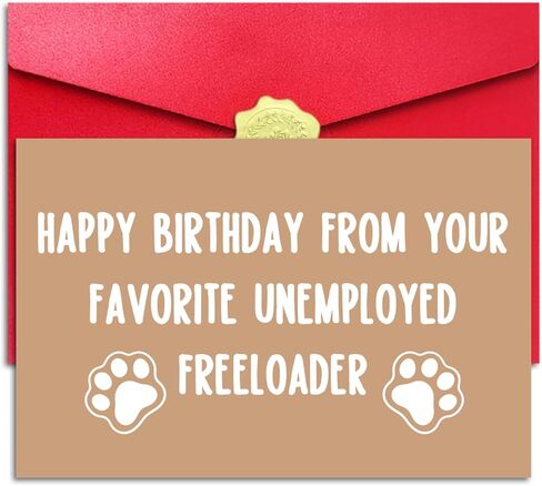 Funny Birthday Card for Dad Mom from Son Daughter, Am I Your Favorite Child, 8 in x 5.3 in Double-Sided Greeting Card with Red Envelope and Sticker in Kuwait