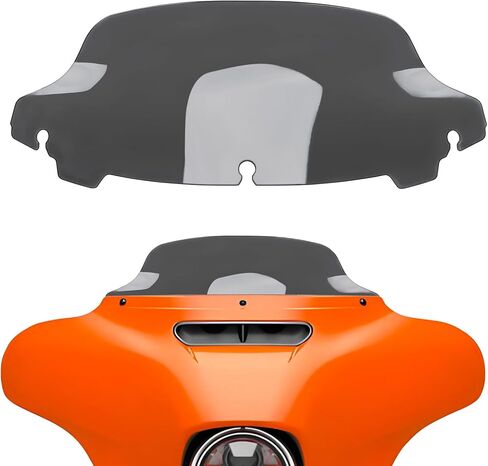 7" Motorcycle Windshield Accessories for Harley Touring 2014-2023 Street Glide, 2014-2022 Electra Glide, 2014-2024 Ultra Limited and 2014+ Trike Tri Glide Models (Light Gray) in Saudi Arabia