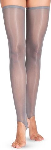 LECHERY Lustrous Silky Shiny Stirrup Stockings Thigh Highs in Saudi Arabia