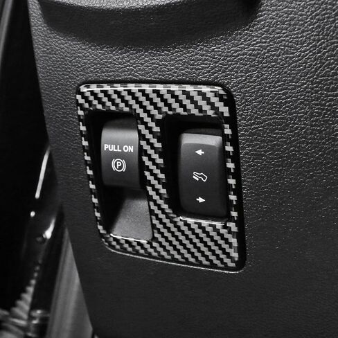 BETTERHUMZ Brake Clutch Pedal Pad Cover Compatible with Ford F150 Raptor 2015-2020 Carbon Fiber Car Pedal Frame Sticker for Safe Driving Interior Accessories (Black) in Kuwait