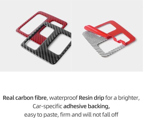 BETTERHUMZ Brake Clutch Pedal Pad Cover Compatible with Ford F150 Raptor 2015-2020 Carbon Fiber Car Pedal Frame Sticker for Safe Driving Interior Accessories (Black) in Kuwait