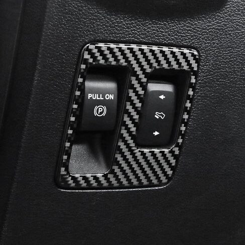 BETTERHUMZ Brake Clutch Pedal Pad Cover Compatible with Ford F150 Raptor 2015-2020 Carbon Fiber Car Pedal Frame Sticker for Safe Driving Interior Accessories (Black) in Kuwait