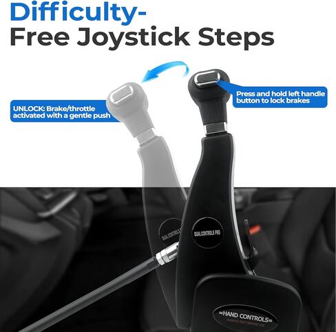 Handicap Drivers Fixed Hand Controls Permanent Device, Driving Hand Controls Car Pedal Assist Controls（Highly Adaptable Version） in Saudi Arabia