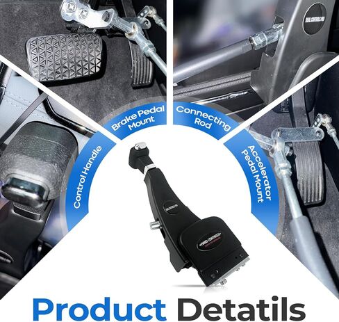 Handicap Drivers Fixed Hand Controls Permanent Device, Driving Hand Controls Car Pedal Assist Controls（Highly Adaptable Version） in Saudi Arabia