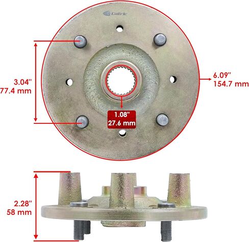 محور العجلة الخلفية كالتريك متوافق مع Yamaha Rhino 660 YXR660 2005-2007 / Rhino 450 YXR450 2008-2009 / 5UG-F5310-30-00 يسار ويمين in Kuwait