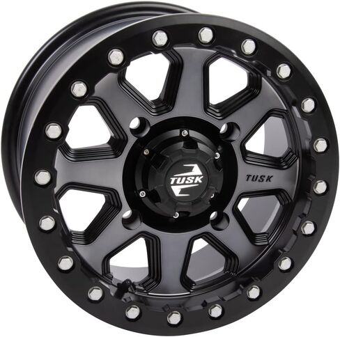 عجلة TUSK 4/156 Uinta Beadlock مقاس 14x7 5.0 + 2.0 معدنية/أسود - متوافقة مع Polaris in Kuwait