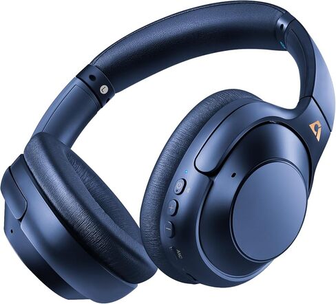 YMOO Bluetooth 5.2 Hybrid Active Noise Cancelling Headphones for Airplane Travel, Wired and Wireless ANC Headphones, 75H Playtime Over Ear Headphones, Bluetooth Headset with Mic for Adults in Kuwait