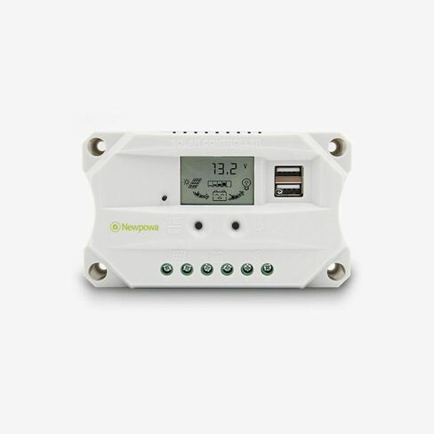 Newpowa 10A PWM Solar Charge Controller 12V/24V Auto Dual USB Port with LCD Display in Saudi Arabia