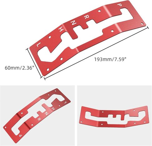 NICECNC Shift Shifter Gate Plate Panel with Gear Letter Compatible with Can Am Maverick X3 2017-2021Red in Kuwait