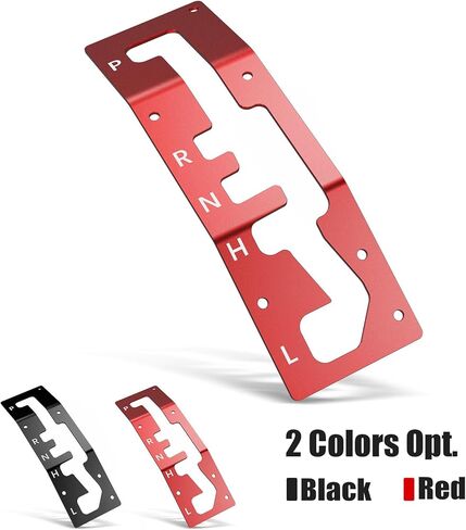 NICECNC Shift Shifter Gate Plate Panel with Gear Letter Compatible with Can Am Maverick X3 2017-2021Red in Kuwait