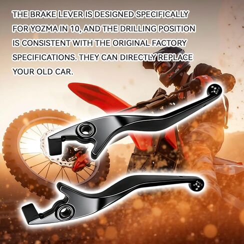 Brake Lever for Yozma IN10 Ebike 2PCS Aluminum Adjustable Motorcycle Handle Brake Levers Left & Right Replacement for Electric Dirt Bike Ebike Pit Bike 50cc-125cc Moped ATV Scooter in Saudi Arabia
